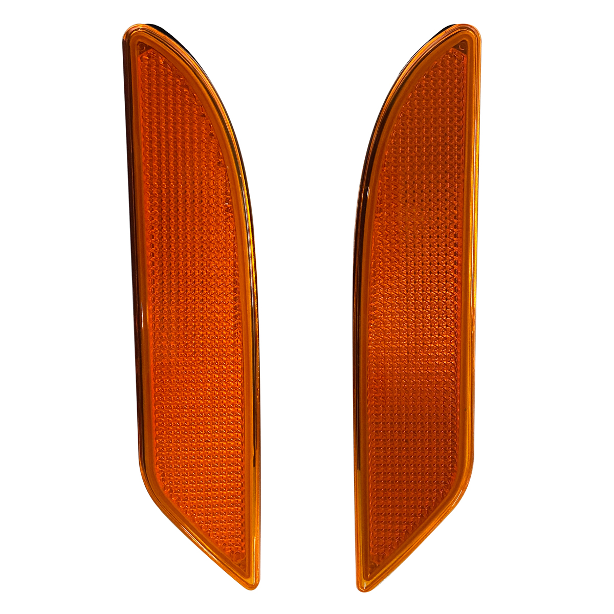 Front Bumper Amber Side Marker Light Cover For 2007-2009 Mercedes Benz W221 S450 S550