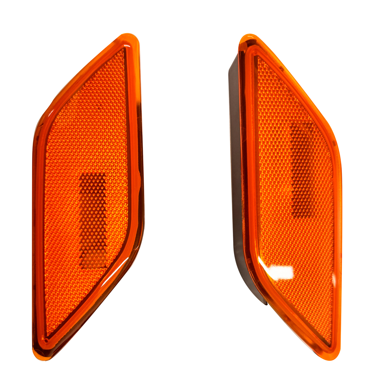 Front Bumper Amber Side Marker Light Cover For 2010-2013 Mercedes Benz W212 E-Class 4-Door