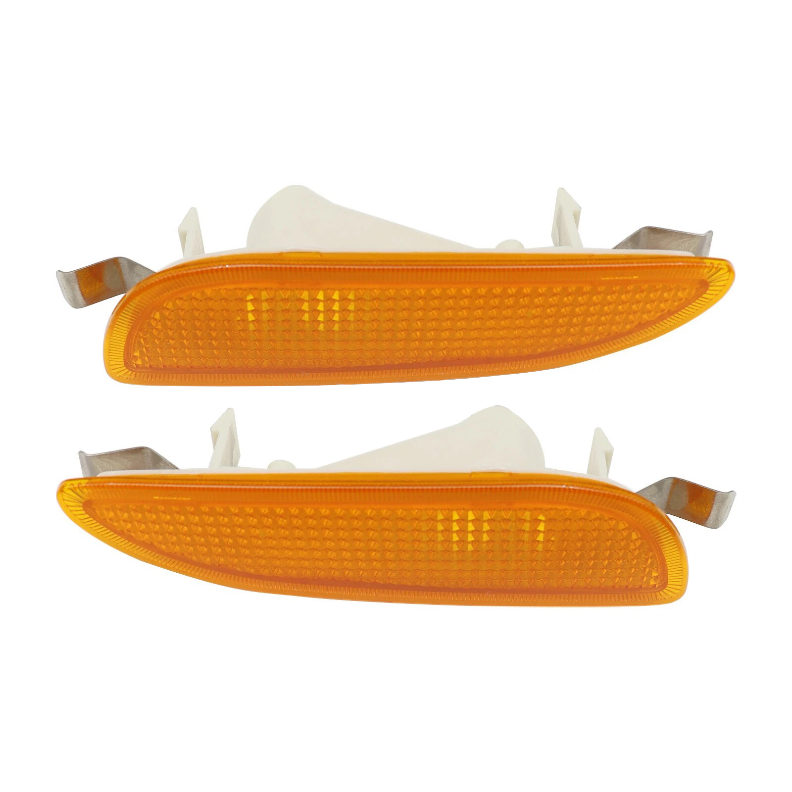 Front Bumper Amber Side Marker Light Cover For 2003-2009 Mercedes Benz CLK320 CLK350 CLK500 
