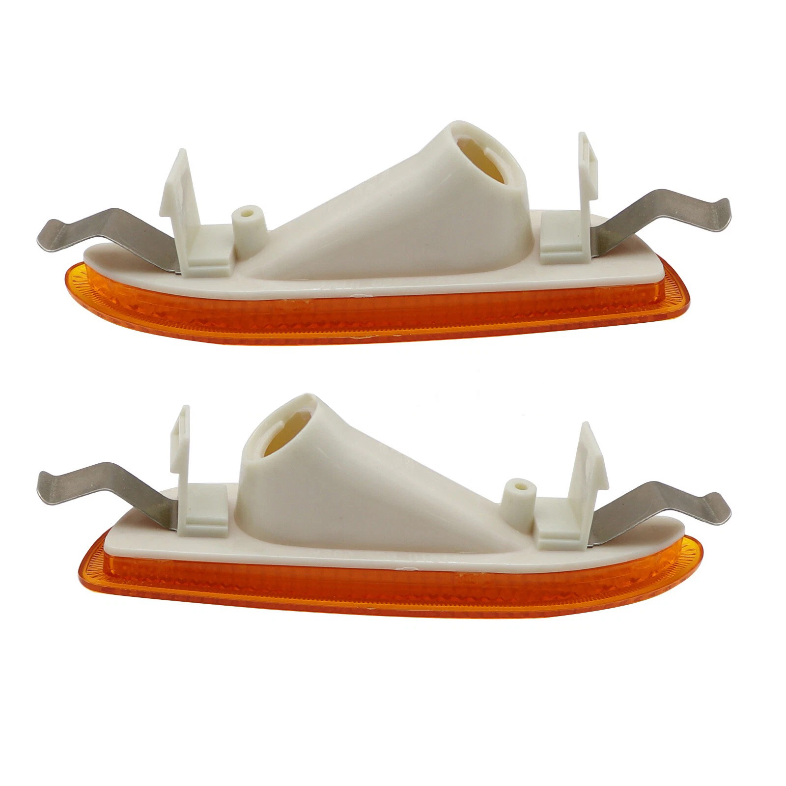 Front Bumper Amber Side Marker Light Cover For 2003-2009 Mercedes Benz CLK320 CLK350 CLK500 