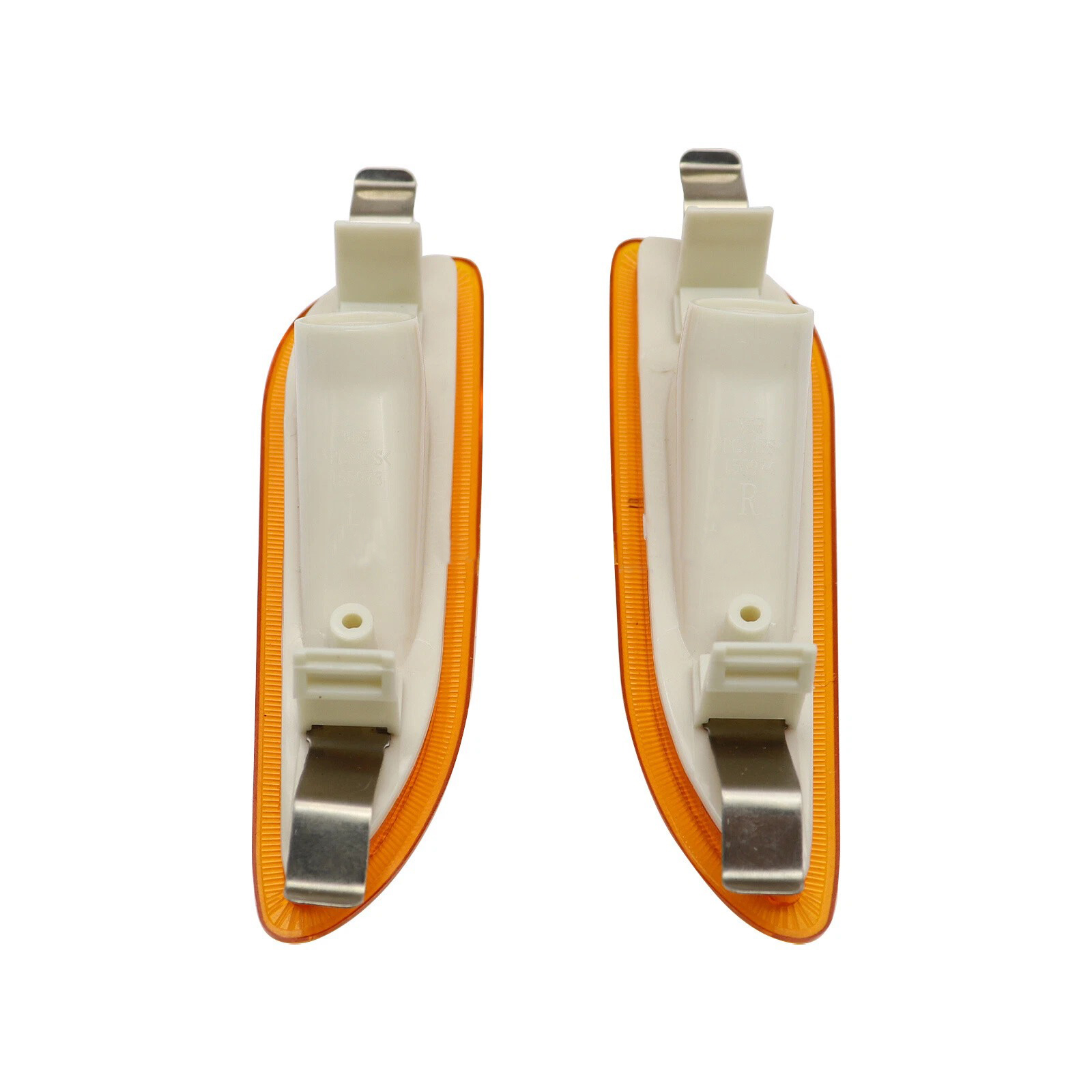 Front Bumper Amber Side Marker Light Cover For 2003-2009 Mercedes Benz CLK320 CLK350 CLK500 