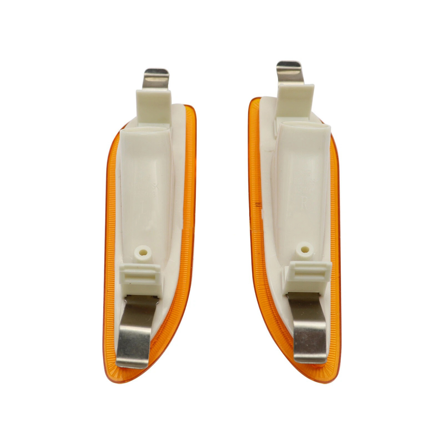 Front Bumper Amber Side Marker Light Cover For 2003-2009 Mercedes Benz CLK320 CLK350 CLK500 