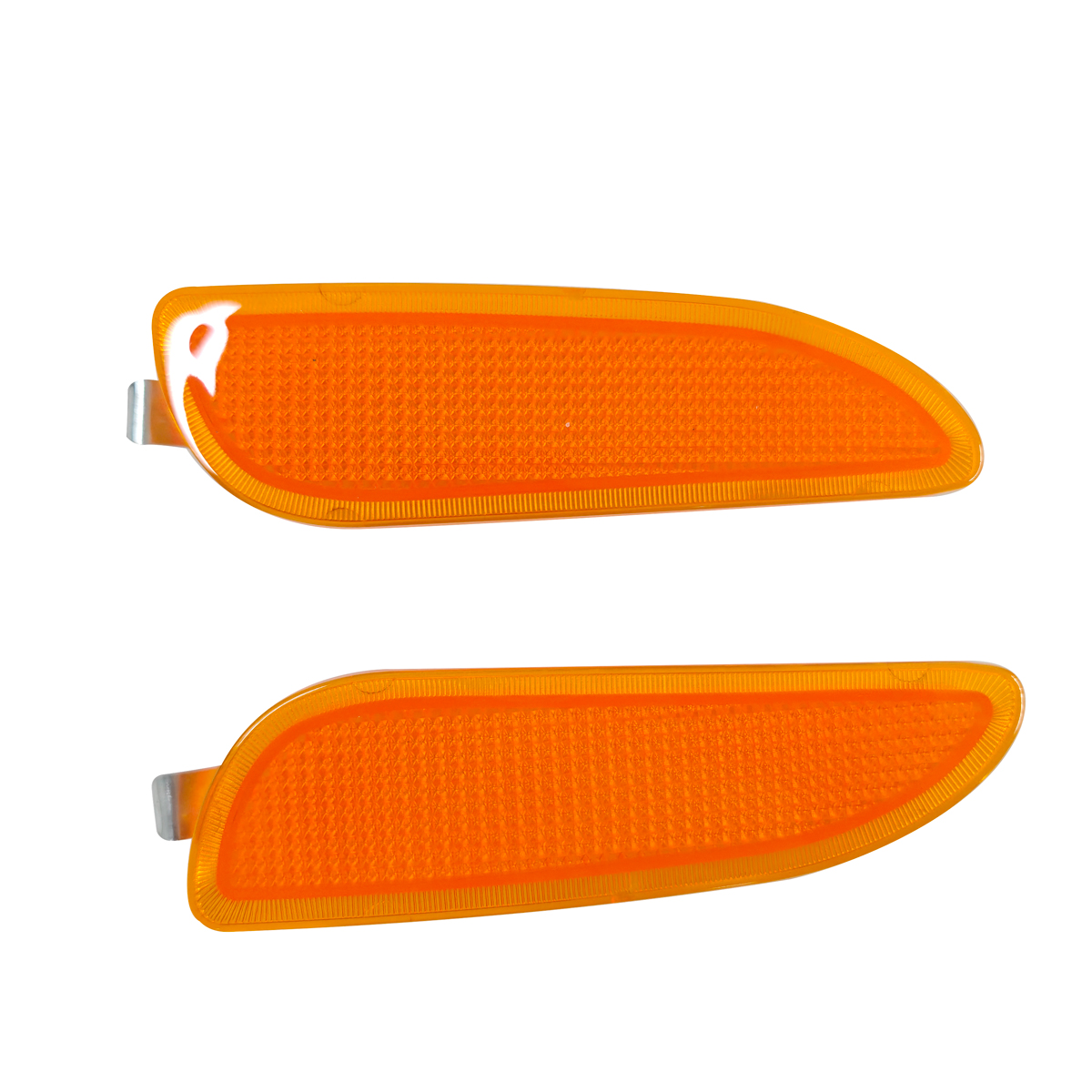 Front Bumper Amber Side Marker Light Cover For 2003-2009 Mercedes Benz CLK320 CLK350 CLK500 