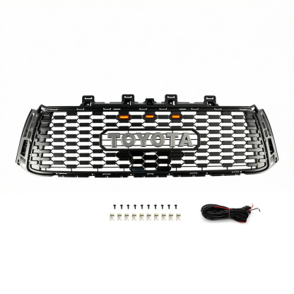 Front Grille For 2010-2013 Toyota Tundra Trd Pro Style Grill With LED Lights