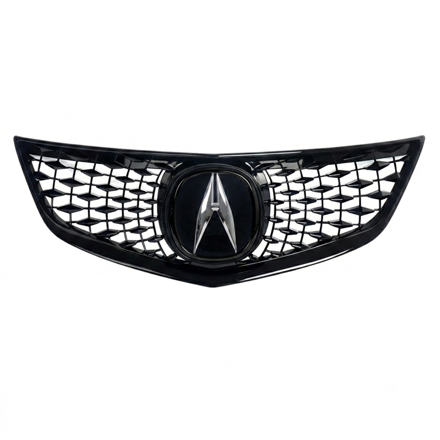 For 2013 2014 2015 Acura ILX Front Grille Gloss Black Grill w/ Emblem