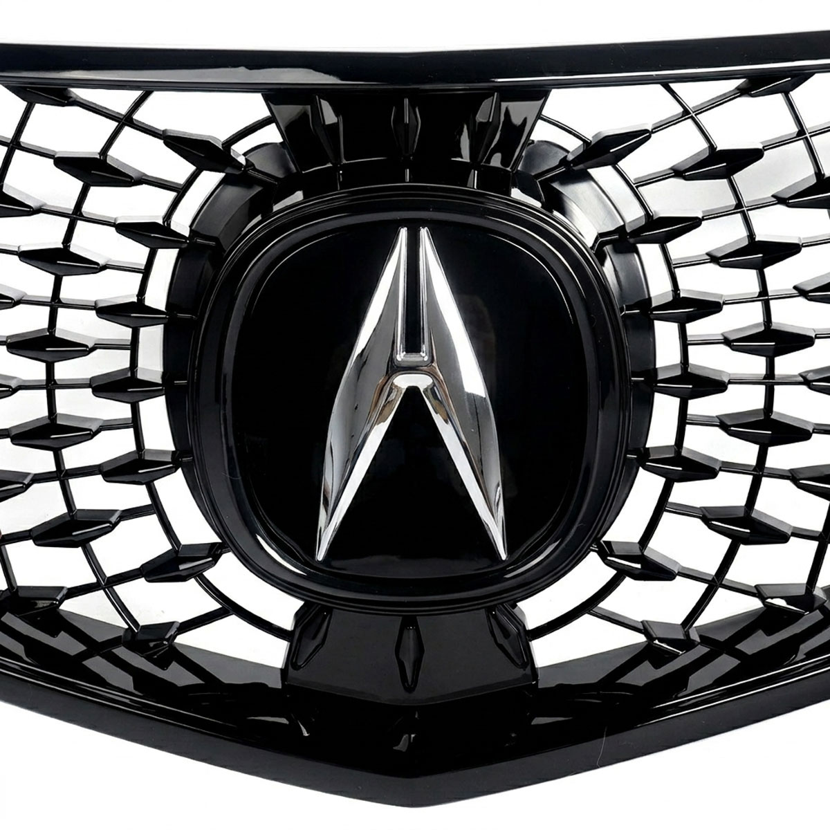 For Honda Acura RDX 2013-2015 Front Grille Upgrade 2022 Style Grill Gloss Black