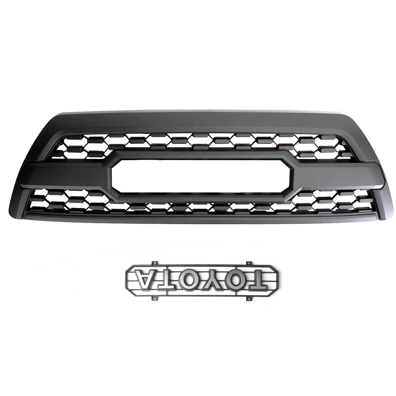 For 2006-2009 Toyota 4Runner TRD Style Grill Front Grille Matte Black W/ Letters