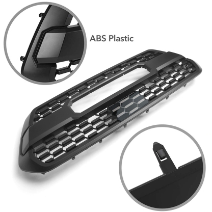 Front Grill For 2016-2023 Toyota Tacoma TRD Pro Grille With LED Lights