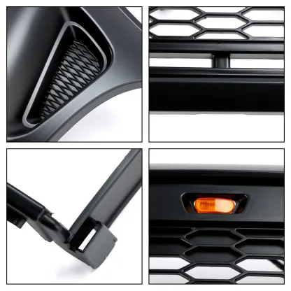 For Toyota Tacoma 2001-2004 Grill Honeycomb Style Front Grille with Light