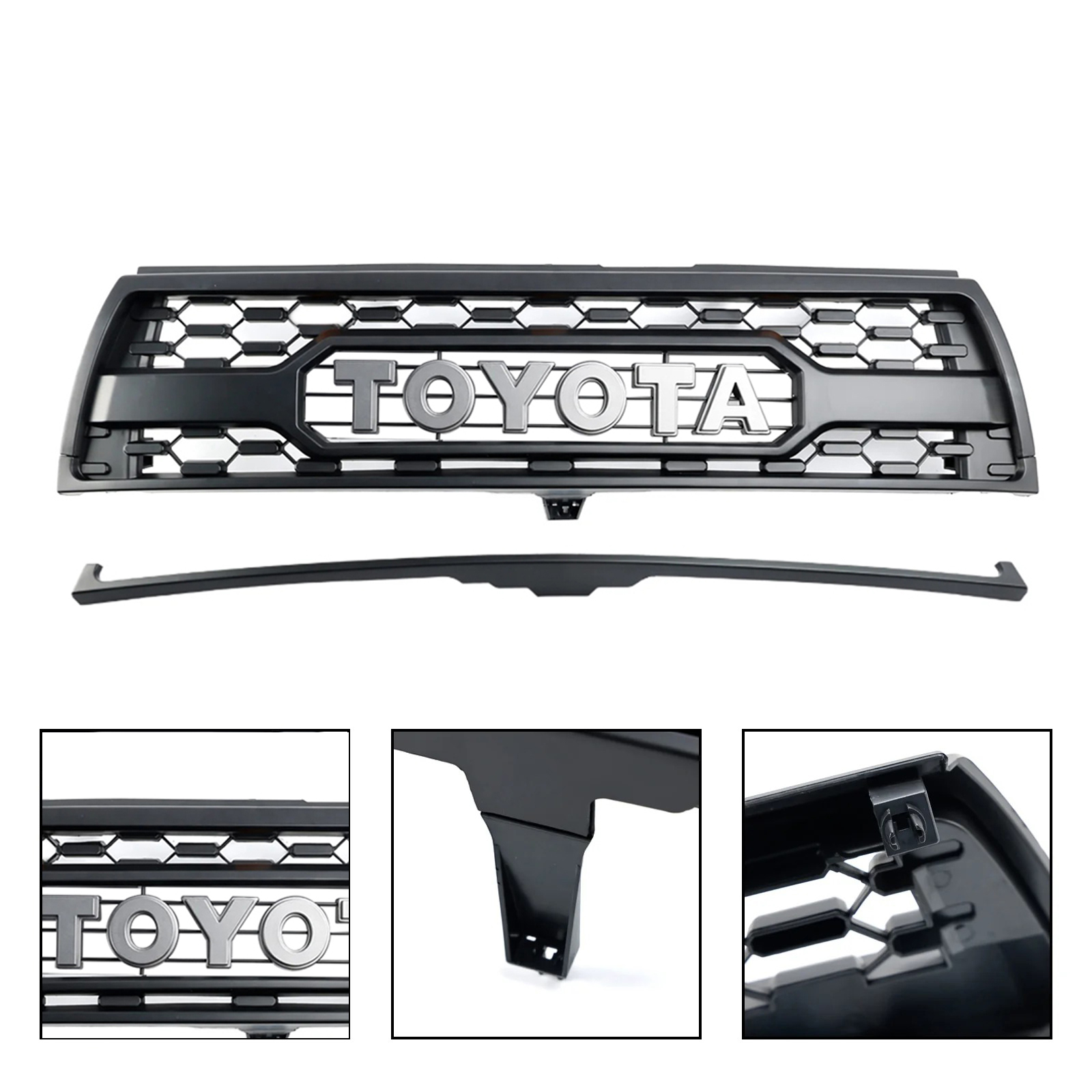 For 1996-2002 Toyota 4Runner Grill TRD PRO Style Front Bumper Grille w/ Letter