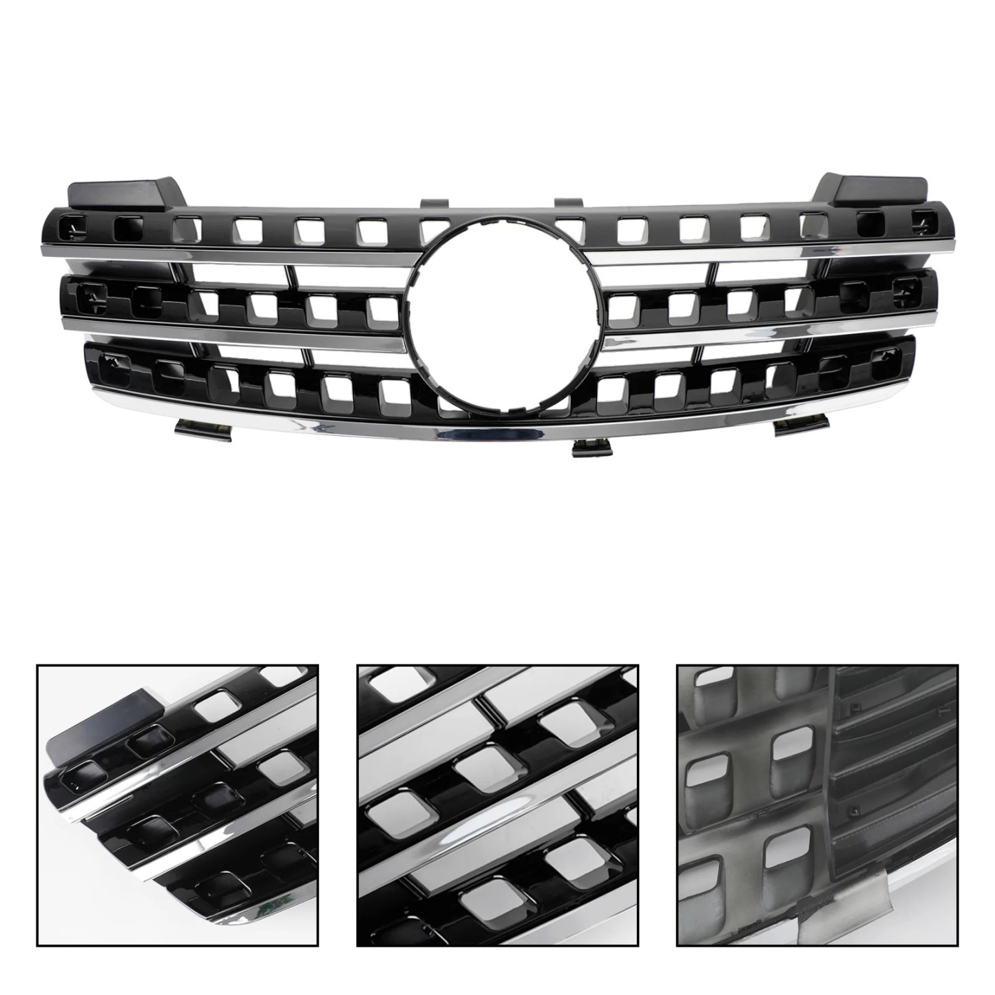 For 2005-2008 Mercedes Benz W164 ML320 ML350 ML550 Grill Front Grille With Emblem