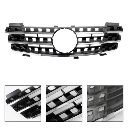 For 2005-2008 Mercedes Benz W164 ML320 ML350 ML550 Grill Front Grille With Emblem