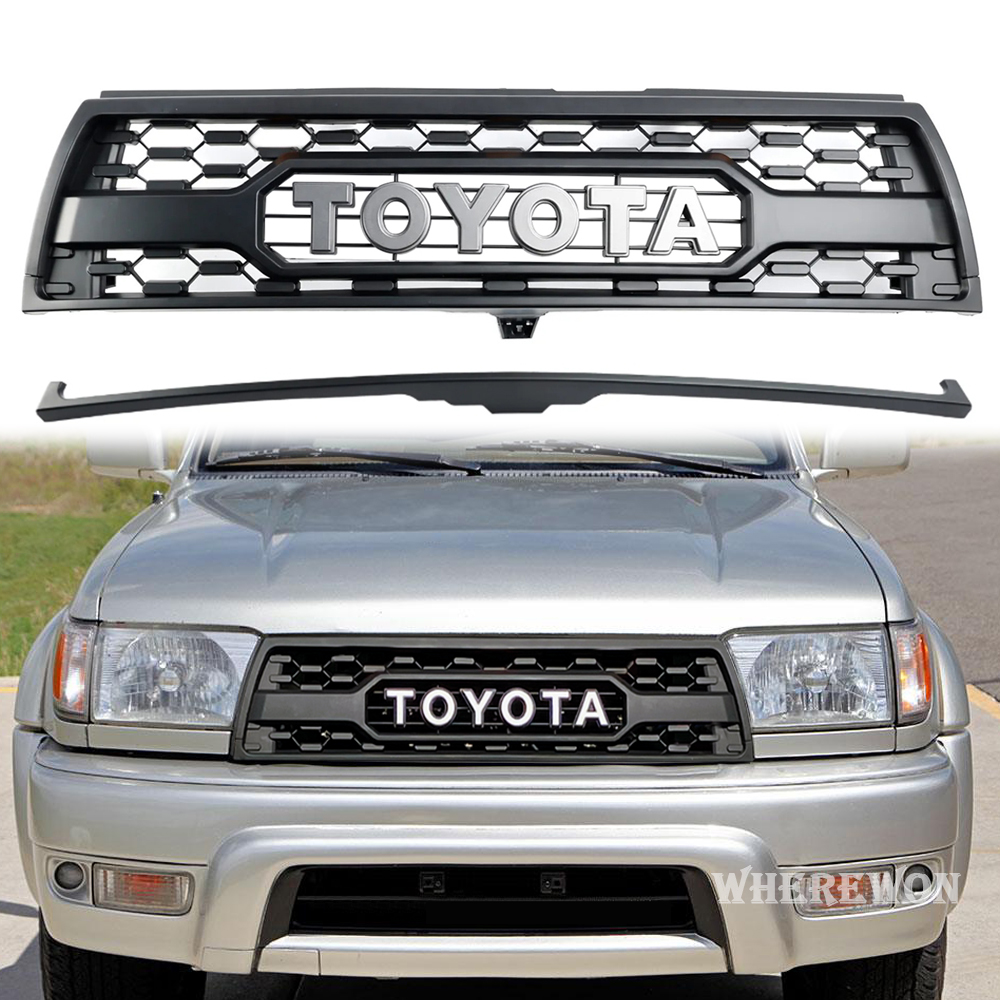 For 1996-2002 Toyota 4Runner Grill TRD PRO Style Front Bumper Grille w/ Letter
