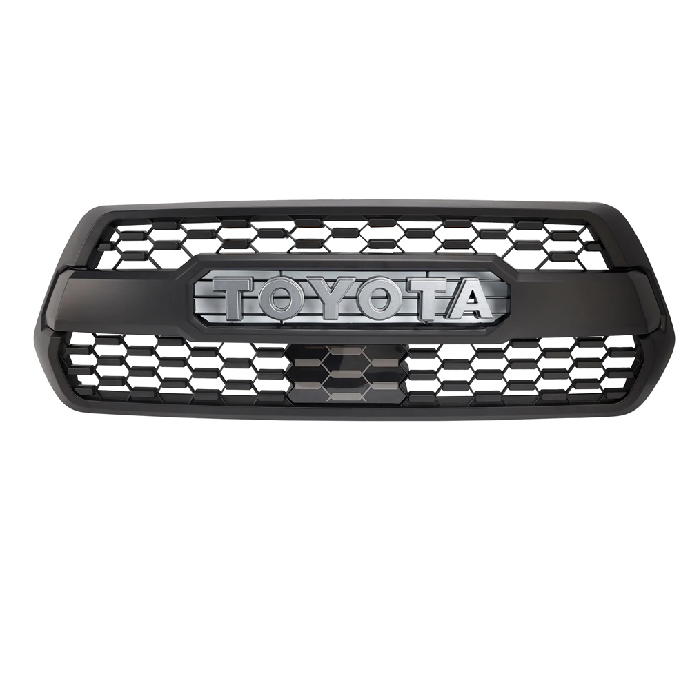 For 2016 2017 2018 2019 2020 2021 2022 2023 Toyota Tacoma Trd Pro Front Grill Matte Black Grille With Letter