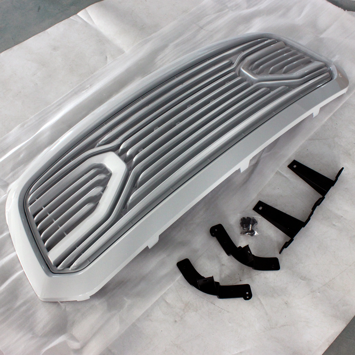 For 2013-2018 Dodge Ram 1500 Front Grill Big Horn Style grille Upgrade Mesh White