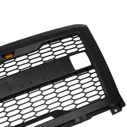 Grille For 2014-2015 Chevrolet Silverado 1500 Front Grill With Letter Matte Black