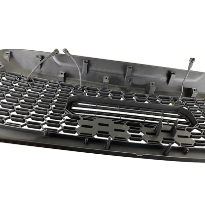 For 2010-2018 Toyota Sequoia Grille Matte Black Front Grill W/ Letters & LED Lights