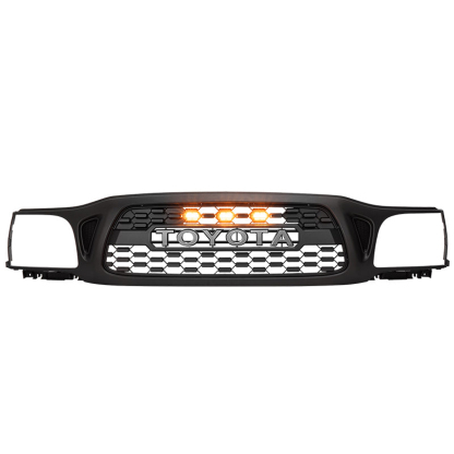 Front Grill For 2001 2002 2003 2004 Toyota Tacoma Grille w/Letter  W/LED Light