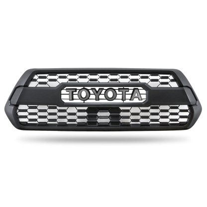 For 2016-2022 Toyota Tacoma Trd Pro Front Grill Matte Black Grille With Letter