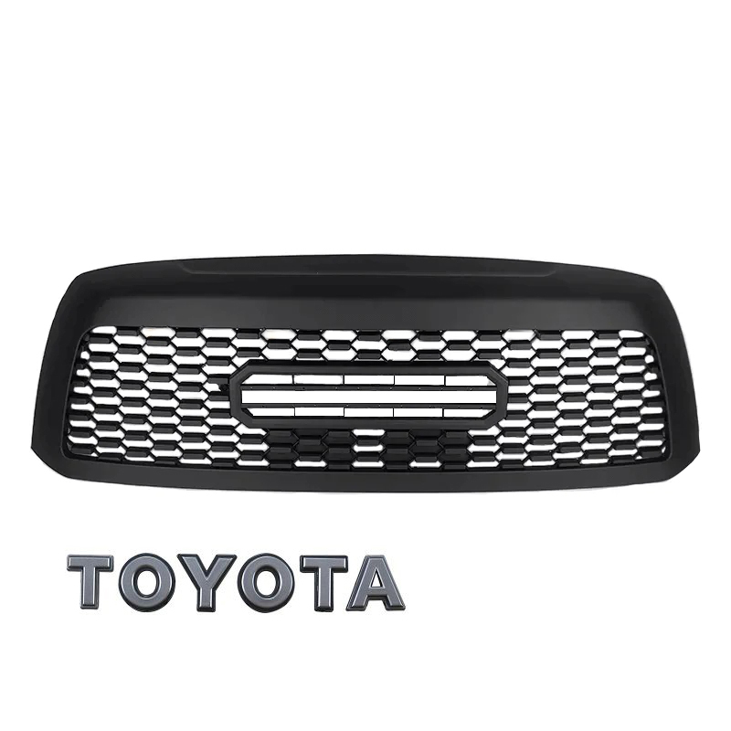 For 2010-2018 Toyota Sequoia Grille Matte Black Front Grill W/ Letters 