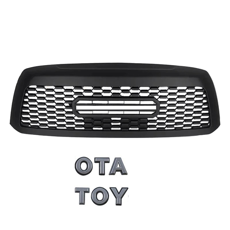 For 2010-2018 Toyota Sequoia Grille Matte Black Front Grill W/Letters 