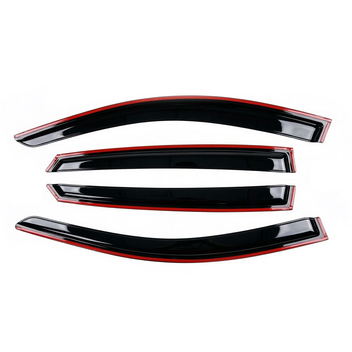 Window Visors Rain Glossy Black Guards Shield for Honda Accord 2018-2022