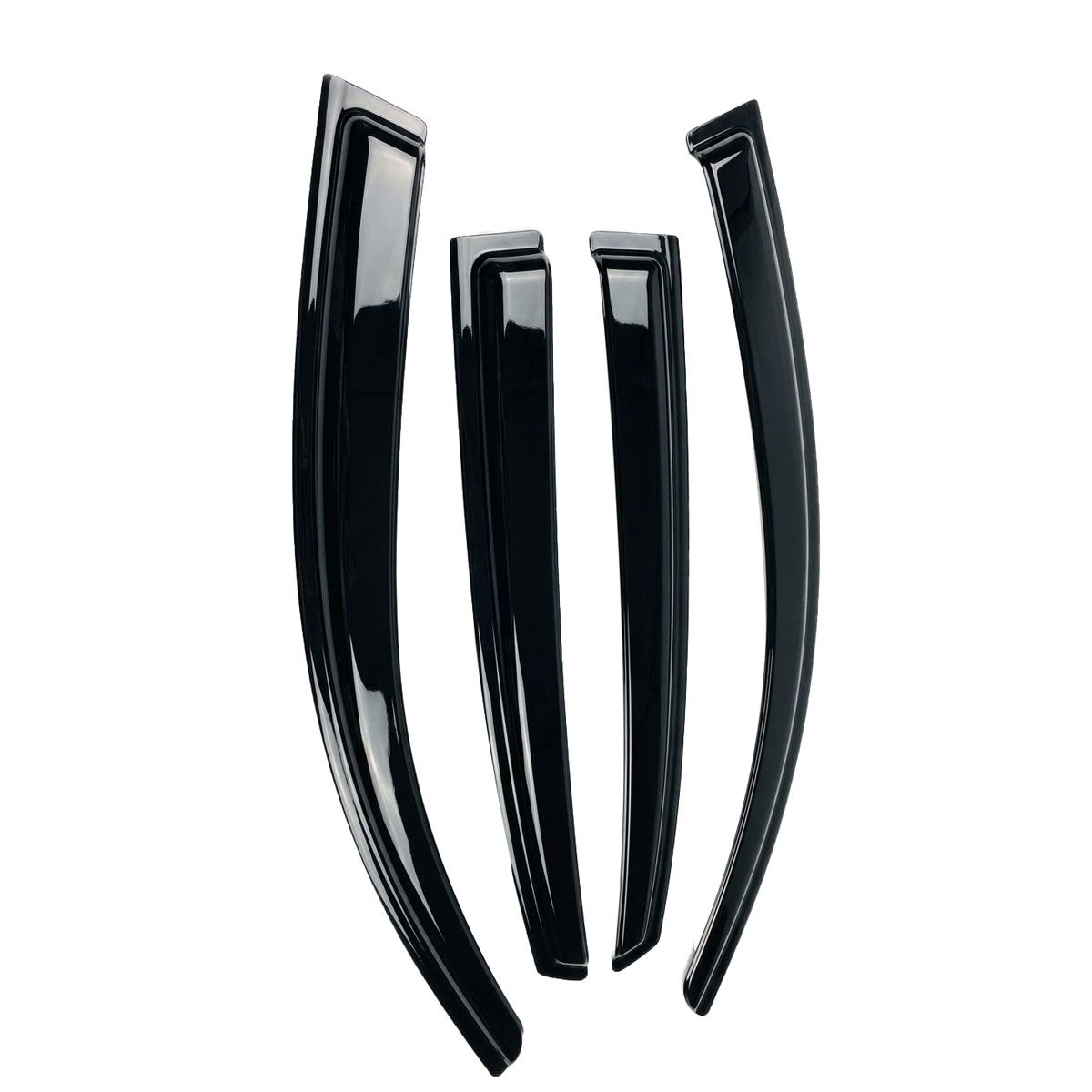 Window Visors Rain Glossy Black Guards Shield for Honda Accord 2018-2022