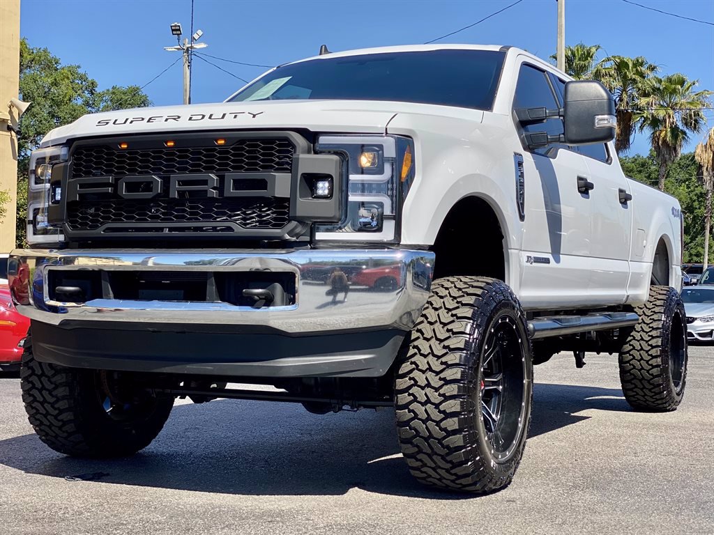 For 2017-2019 Ford F250 F350 Super Duty Raptor Style Grill Front Grille With LED Light Matte Black