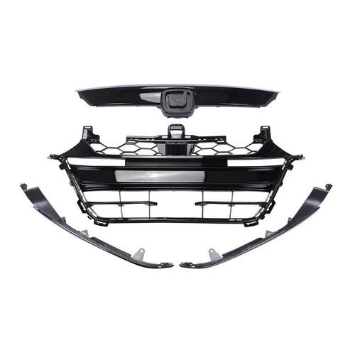 For 2018-2020 Honda Accord Grill Front Bumper Lower Grille Glossy Black 