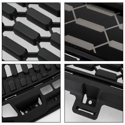 For 2010-2013 Toyota Tundra TRD PRO Front Bumper Grille Grill W/ Letters Matte Black