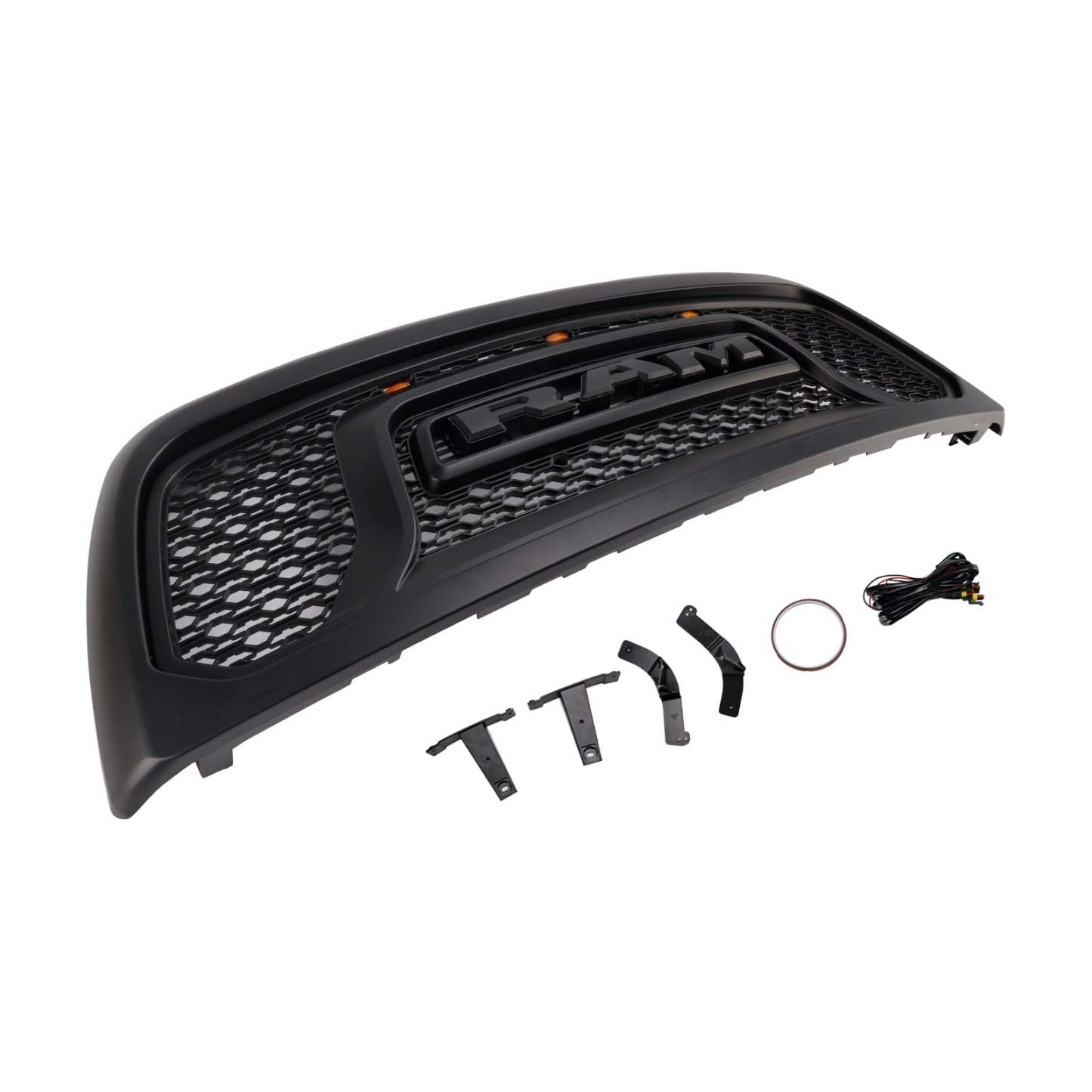 For 2013-2018 Dodge Ram 2500 3500 Front Grille Rebel Style Grill W/ LED Light