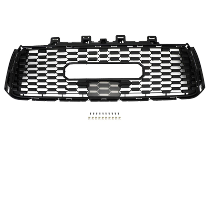For 2010-2013 Toyota Tundra TRD PRO Front Bumper Grille Grill W/ Letters Matte Black