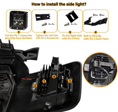 For 2018-2020 Ford F150 Grill Raptor Style Front Grille W/Led Lights w/Letter