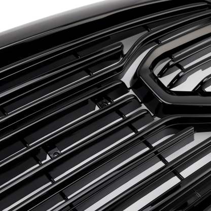 For 2013-2018 Dodge Ram 1500 Front Grille Big Horn Style Grill Glossy Black + Letter Chrome