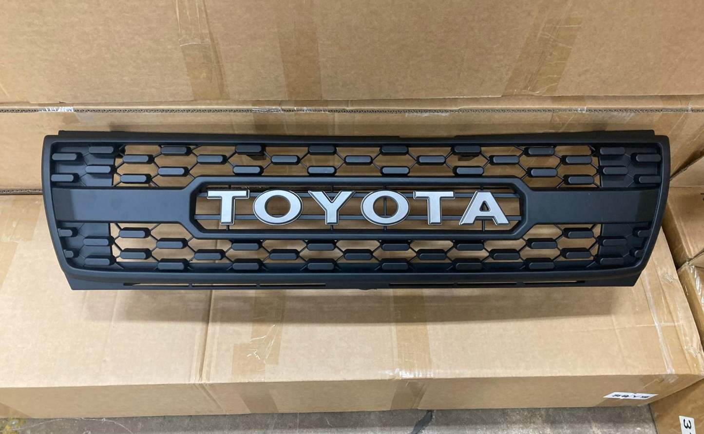 Front Grille For Tacoma 1997-2000 Grill Bumper Mesh w/Letter Matte Black