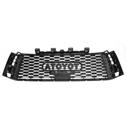 For 2010-2013 Toyota Tundra TRD PRO Front Bumper Grille Grill W/ Letters Matte Black