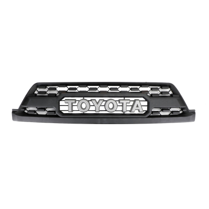 Matte Black Front Grille For Toyota 4Runner 2003-2005 Grill with Light & Letter