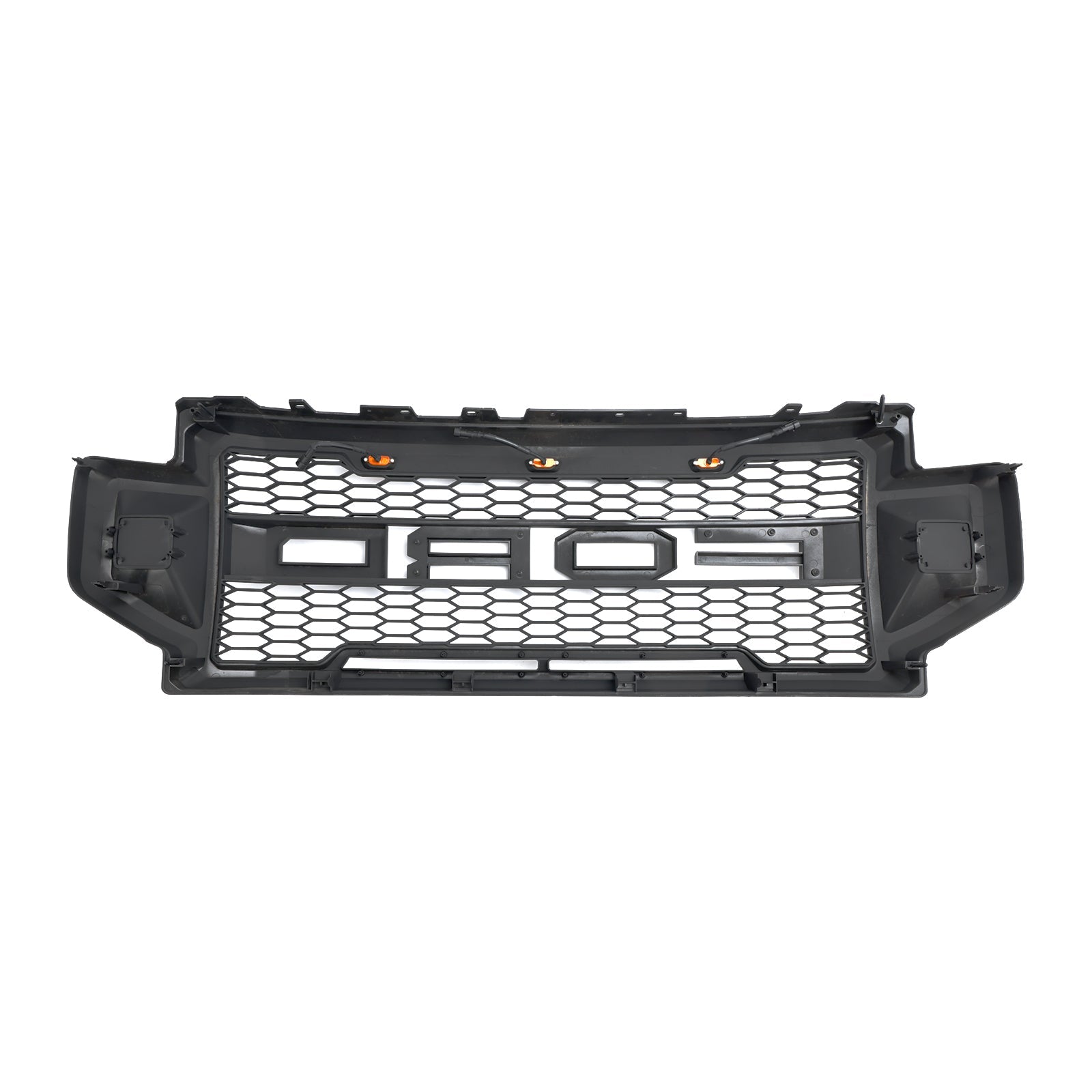 Front Grille For 2020 2021 2022 F250 F350 F450 F550 Super Duty Raptor Grill W/3+2 LED Lights& Letters Matte Black