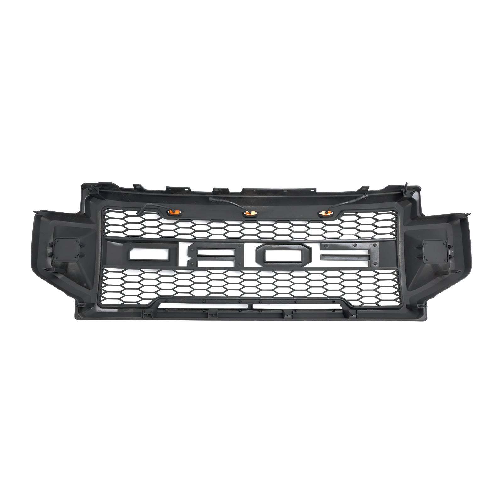 Front Grille For 2020 2021 2022 F250 F350 F450 F550 Super Duty Raptor Grill W/3+2 LED Lights& Letters Matte Black
