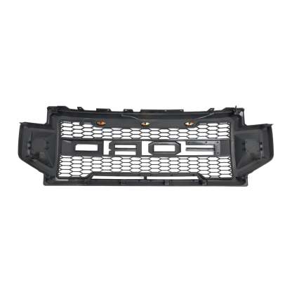 Front Grille For 2020 2021 2022 F250 F350 F450 F550 Super Duty Raptor Grill W/3+2 LED Lights& Letters Matte Black