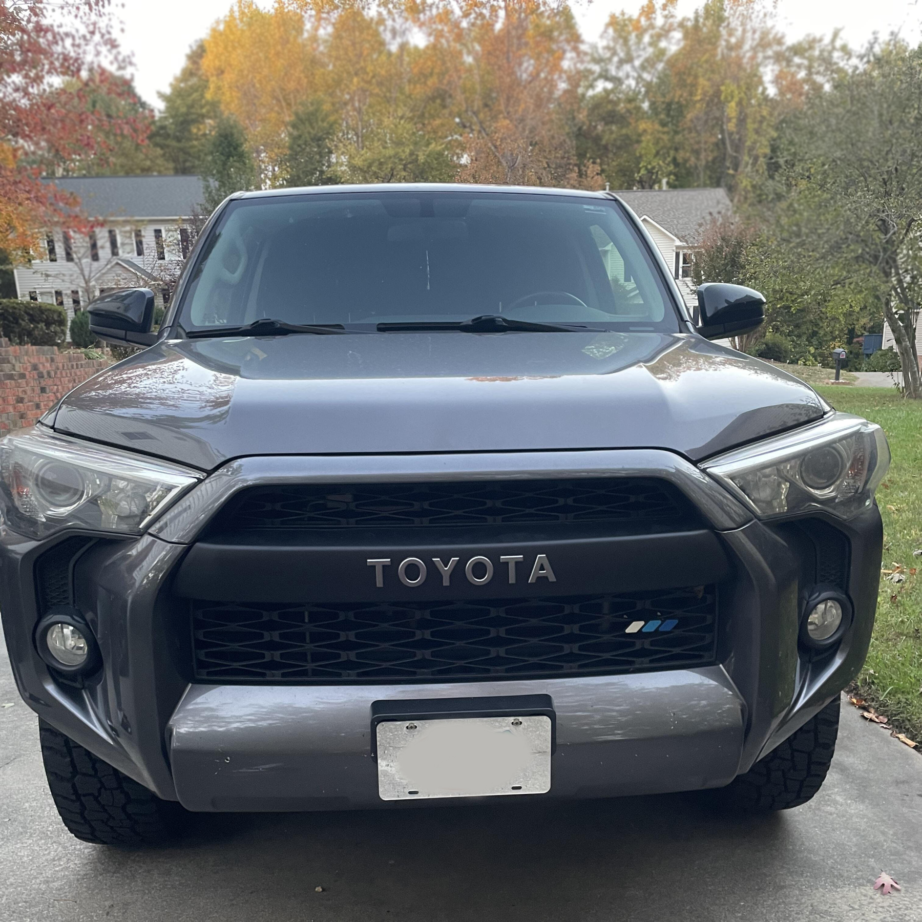 For 2014-2019 Toyota 4Runner TRD Pro Style Grille Matte Black Front Grill W/ Letters