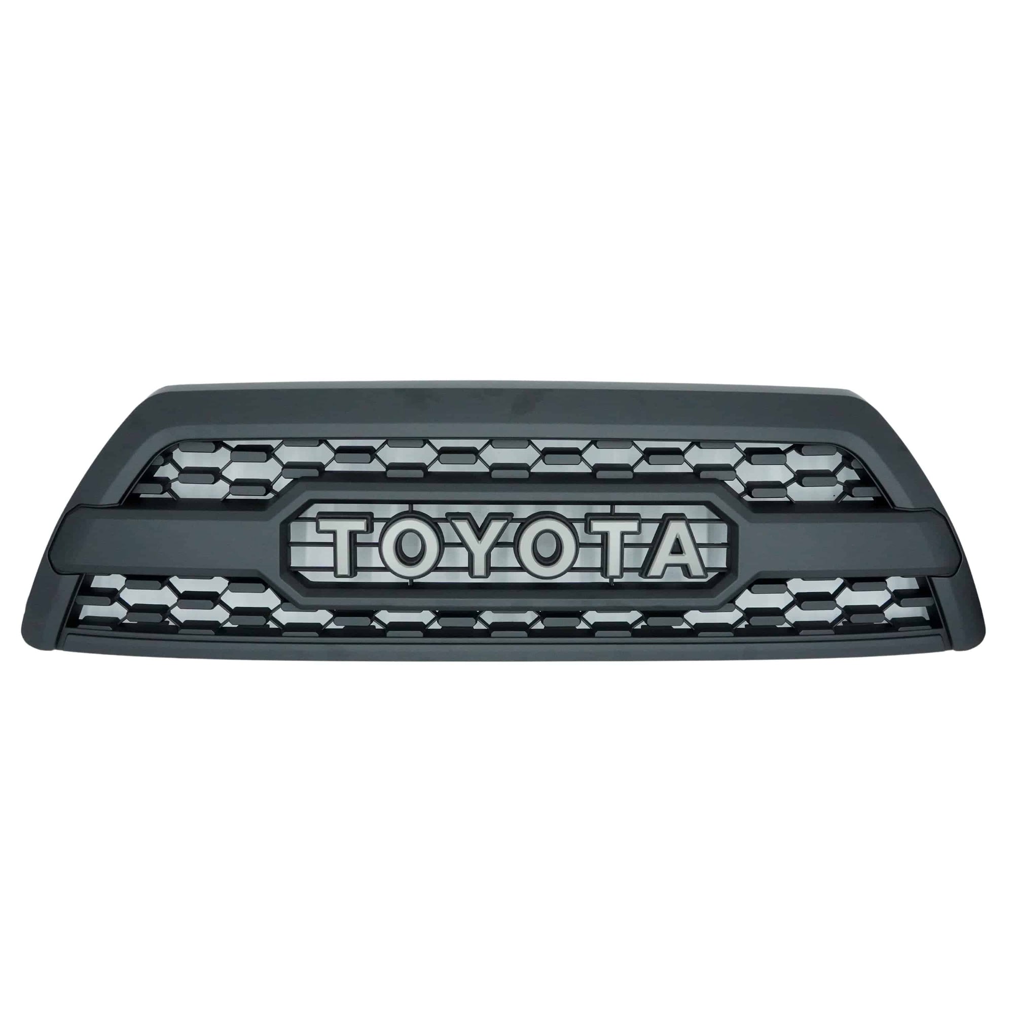 For Toyota 4Runner 2006-2009 Trd Pro Style Grill Front Grille W/ Led Light Matte Black