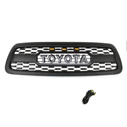 Front Grill For 2000-2002 Toyota Tundra Grille With Led Lights w/ Letter