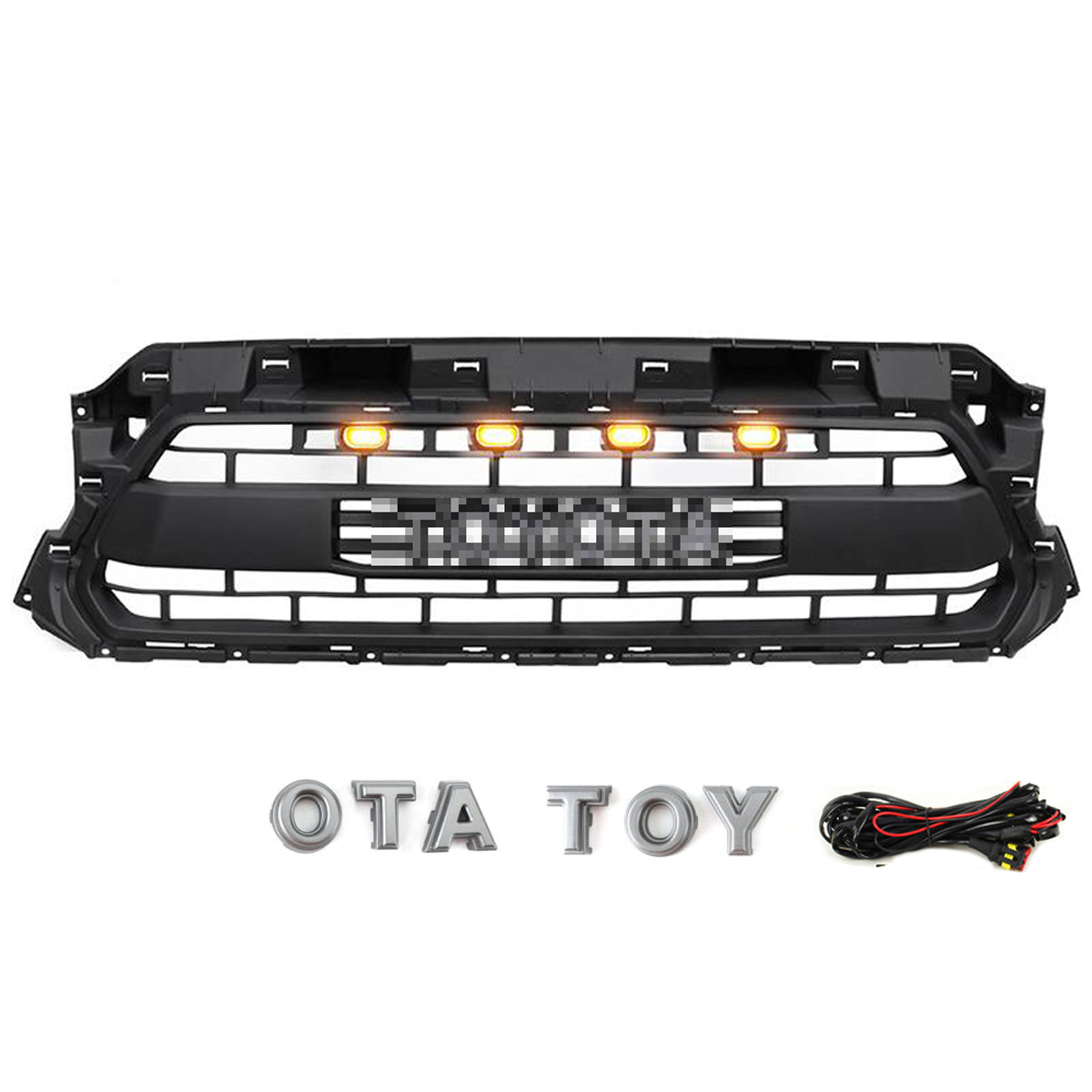 Front Grille For Toyota Tacoma 2012-2015 Grill w/LED Lights Matte Black