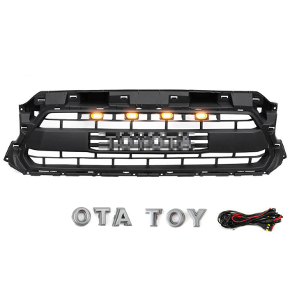 Front Grille For Toyota Tacoma 2012-2015 Grill w/LED Lights Matte Black
