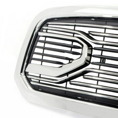 Chrome Front Grille For 2013-2018 Dodge Ram 1500 Big Horn Style Grill with Letter