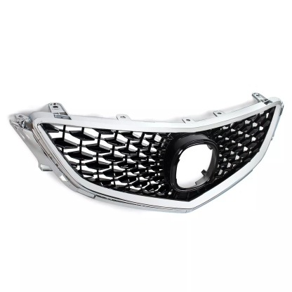 For 2015-2017 Honda Acura TLX Grille Upgrade 2018 Acura TLX Style Grill with Emblem Chrome + Glossy Black 