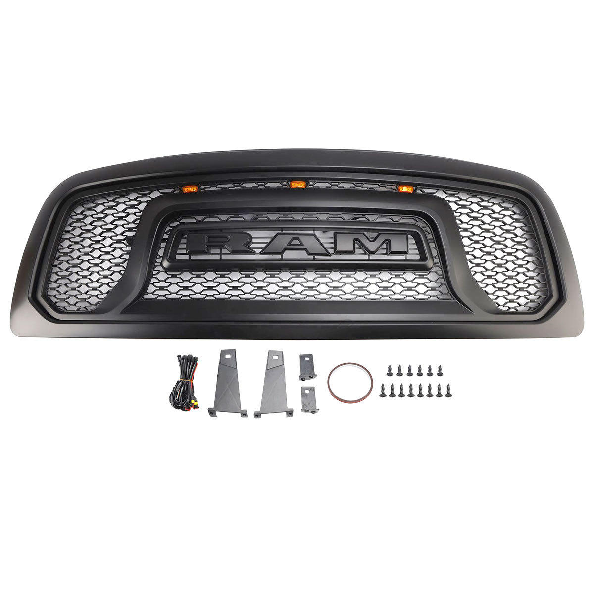 For 2009-2012 Dodge RAM 1500 Front Grille Rebel Style Grill With Letters 