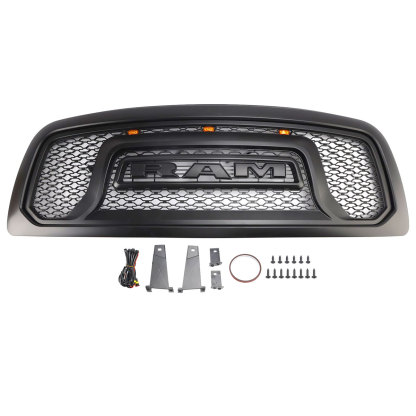 For 2009-2012 Dodge RAM 1500 Front Grille Rebel Style Grill With Letters 