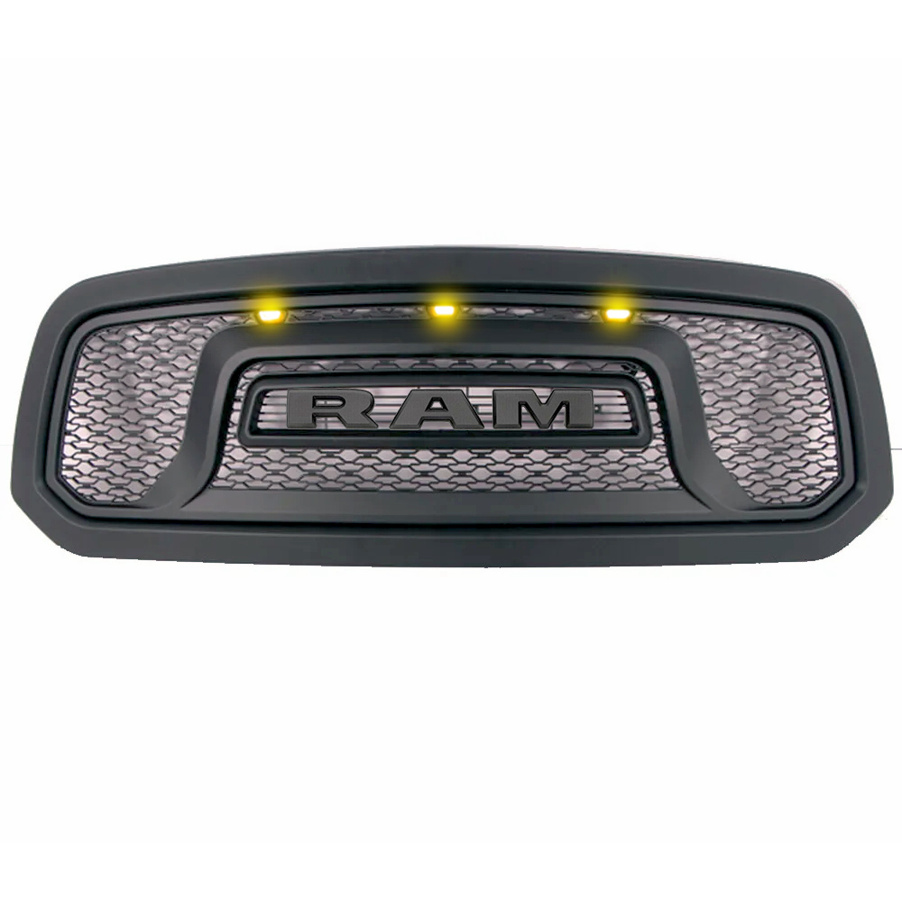 For 2013-2018 Dodge RAM 1500 Rebel Style Front Grille w/ Letter